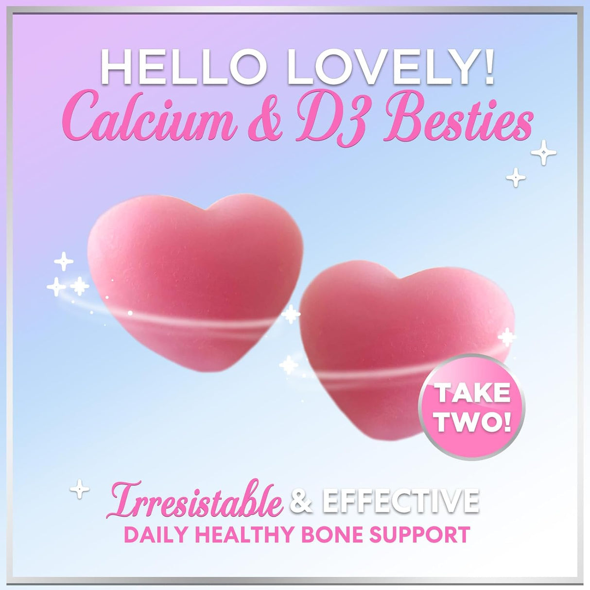 Premium Calcium Gummies - Sugar-Free + Vitamin D3, Bone Health & Immune Support, Supports Teeth & Bone Strength - Chewable Calcium Gummy Nutrition Supplement, Non-GMO, Berry Flavor Chews