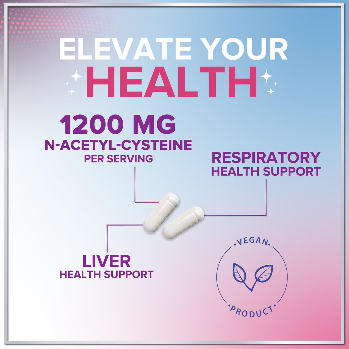 NAC – 1200mg – 120 Capsules