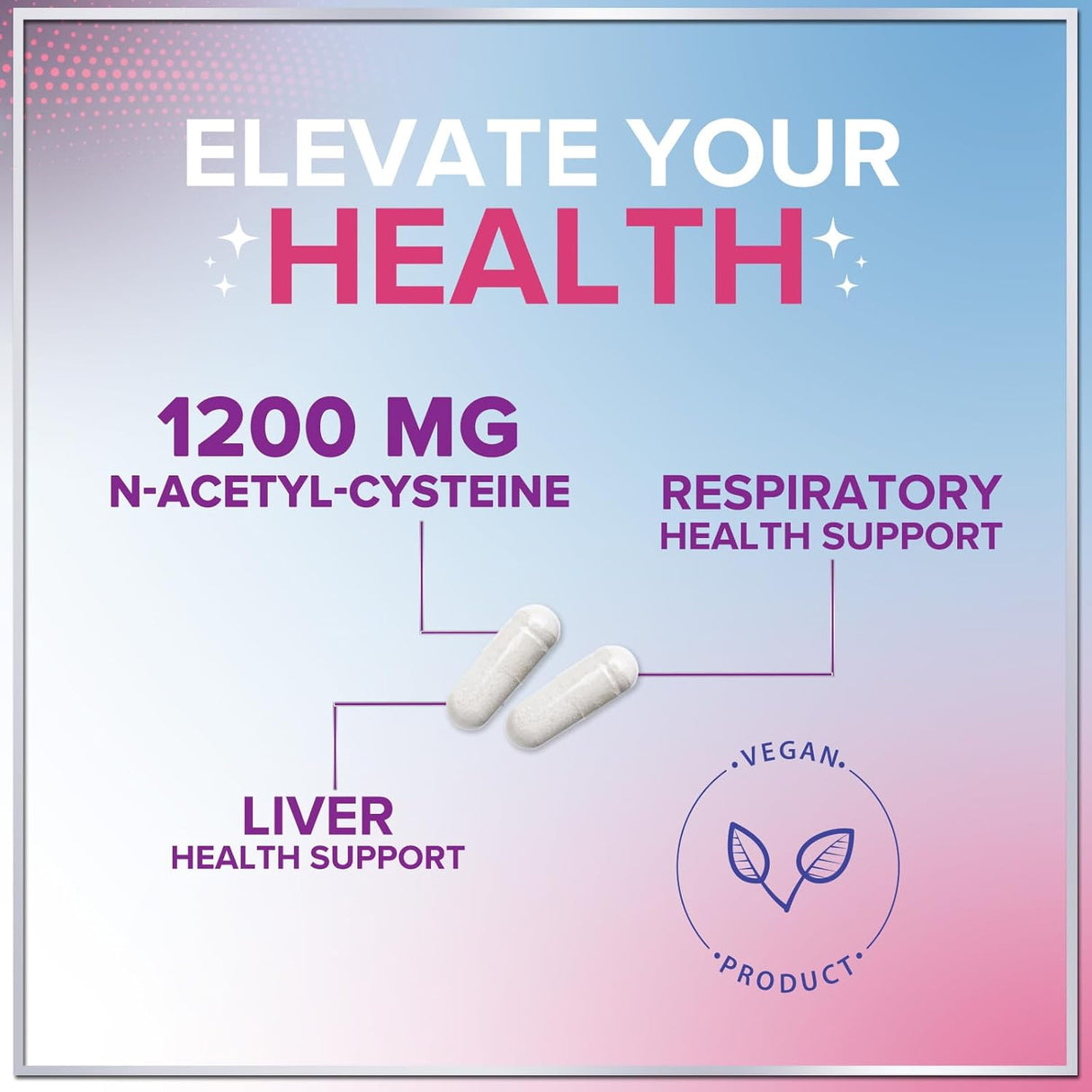 Hello Lovely! NAC Supplement 1200 mg - Liver, Lung Health & Immune Support, N-Aceyl Cysteine NAC Antioxidant & Free Radical Support, Non-GMO & Gluten Free N-Acetylcysteine Supplement - 120 Count