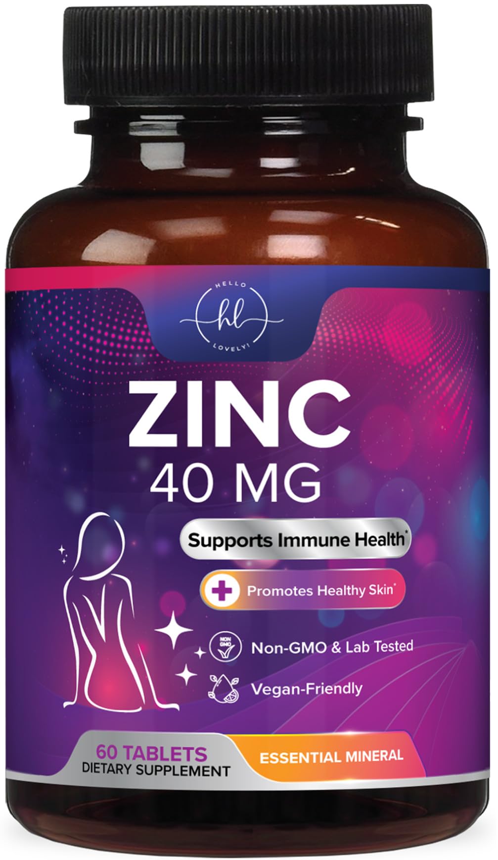 Zinc Gluconate, 40 mg – 60 Count