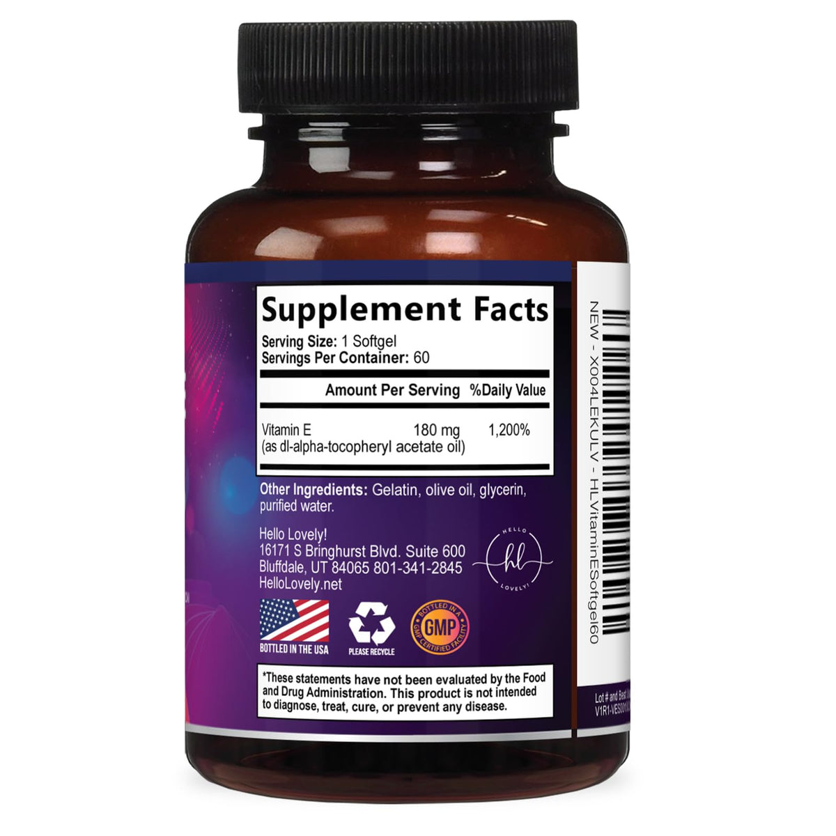 Vitamin E, 400 IU – 60 Count
