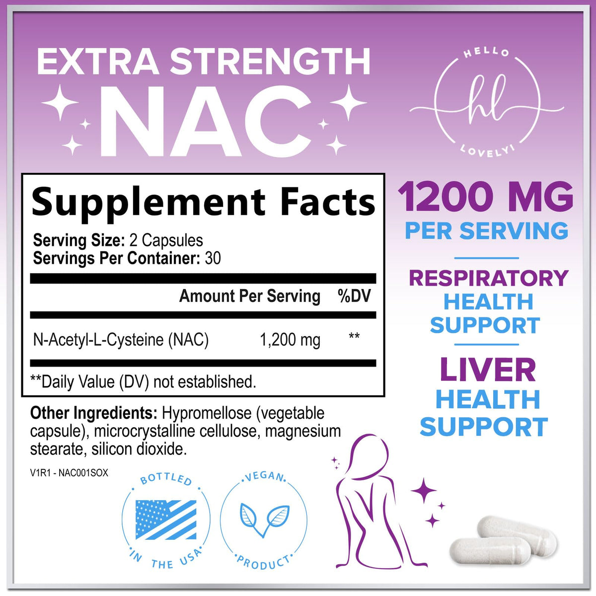 NAC, 1,200 mg – 60 Count