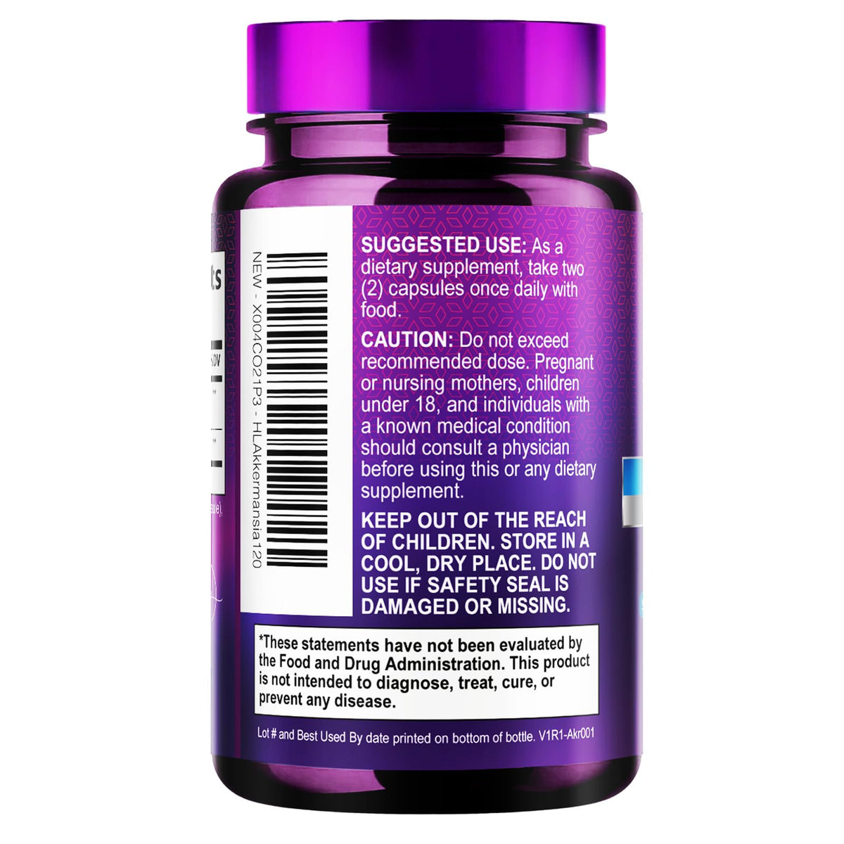 Akkermansia Probiotic + Inulin, 2 Billion AFU – 120 Count