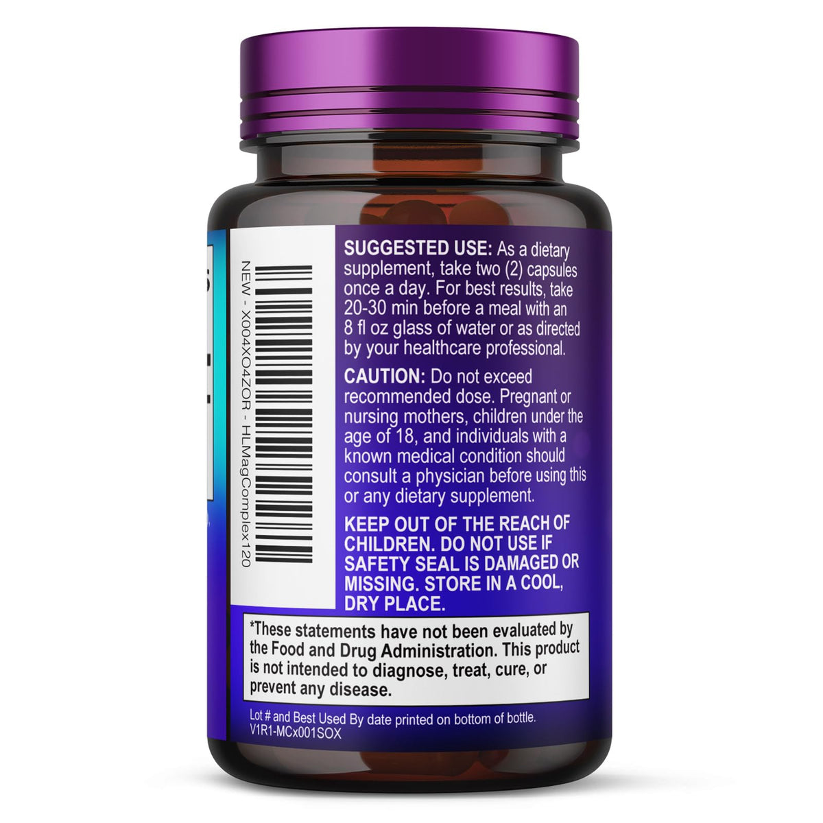 Magnesium Complex, 500 mg – 120 Capsules