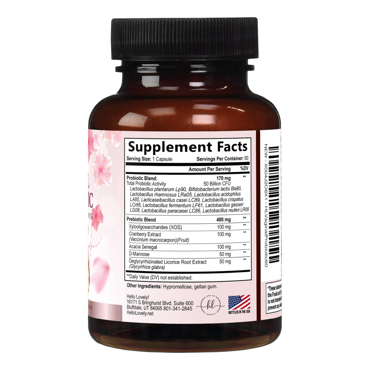 Women’s Vaginal Probiotic, 50 Billion CFU – 60 Count