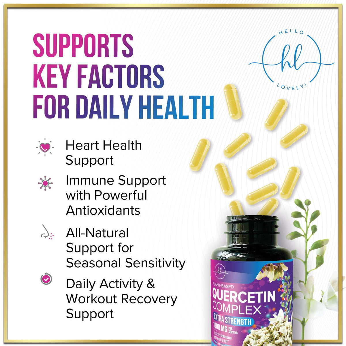 Quercetin, 500 mg – 120 Count