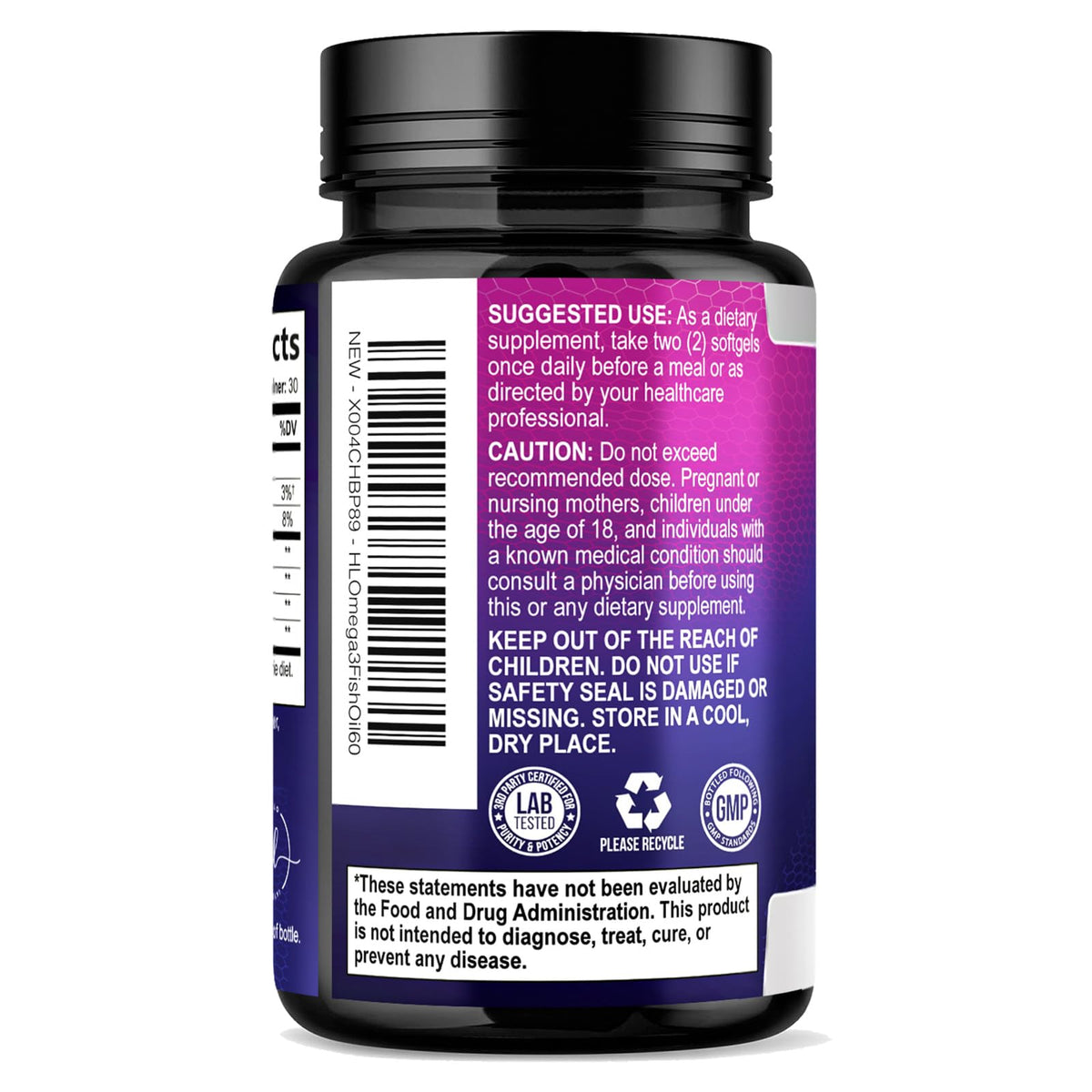 Triple Strength Omega-3 Fish Oil, 2,400 mg – 60 Count