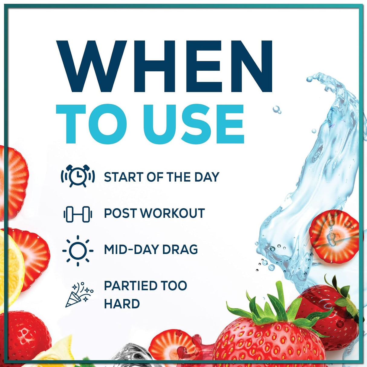 Hydration Electrolytes Powder Packets - Keto & Sugar Free, Liquid Replenisher & Recovery Drink w Real Salt - Feel Revitalized, Non-GMO, Vegan Electrolyte Drink Mix, Strawberry Lemonade - 16 Count