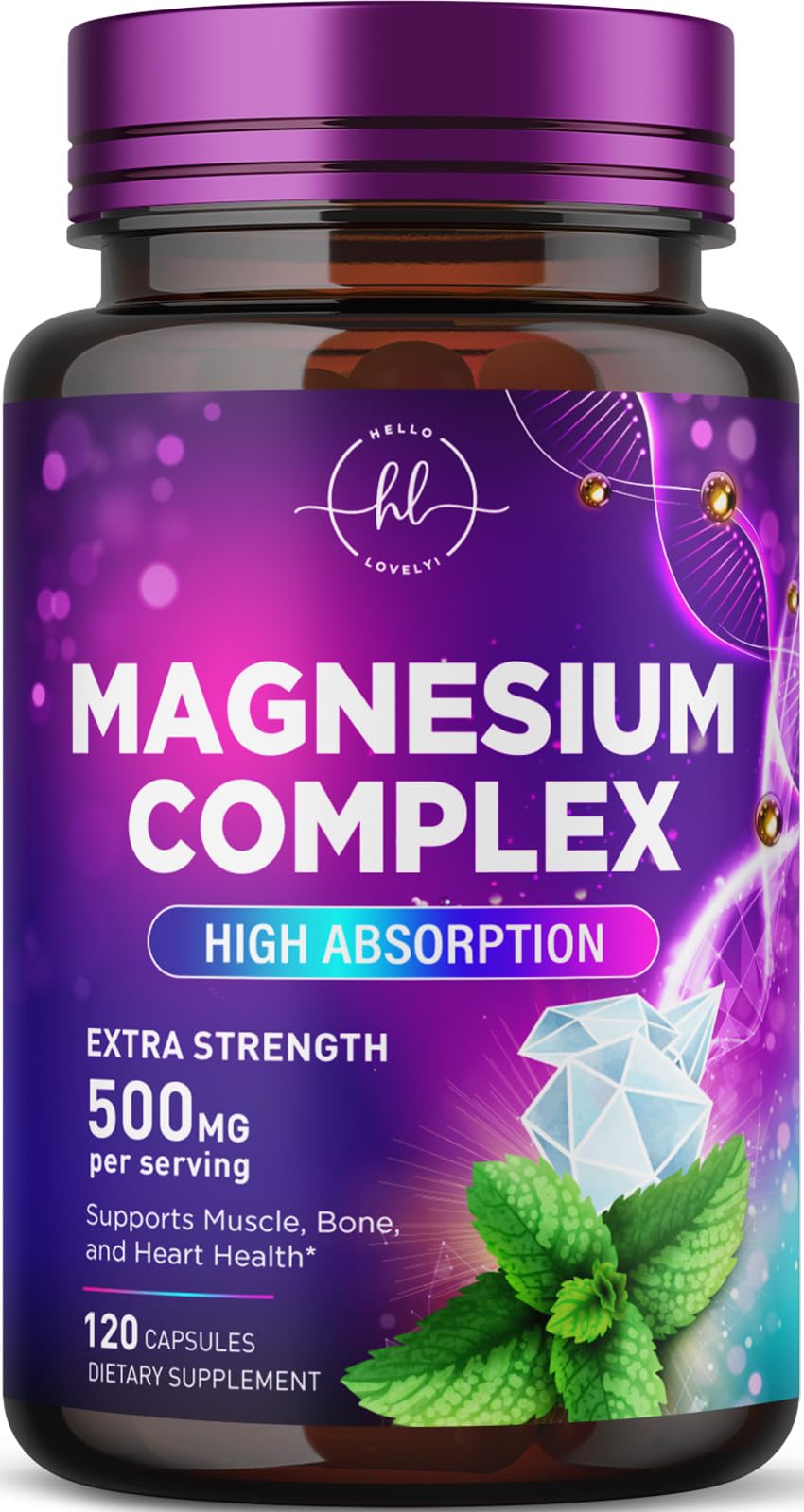 Magnesium Complex, 500 mg – 120 Capsules