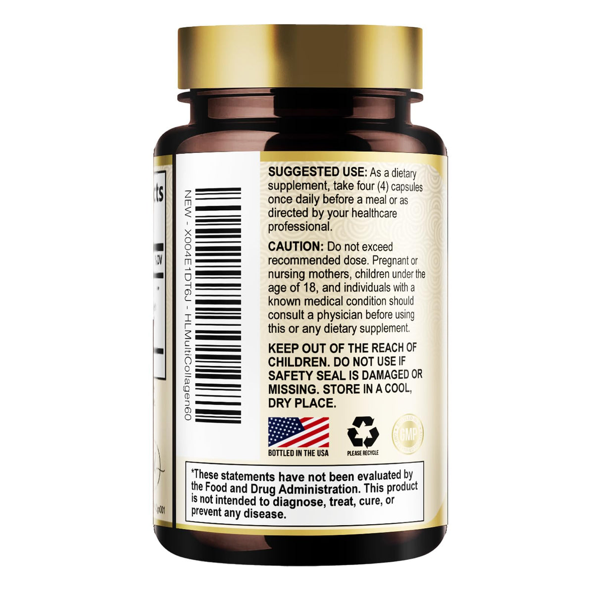 Multi Collagen Capsules, Types I, II, III, V + X – 60 Count