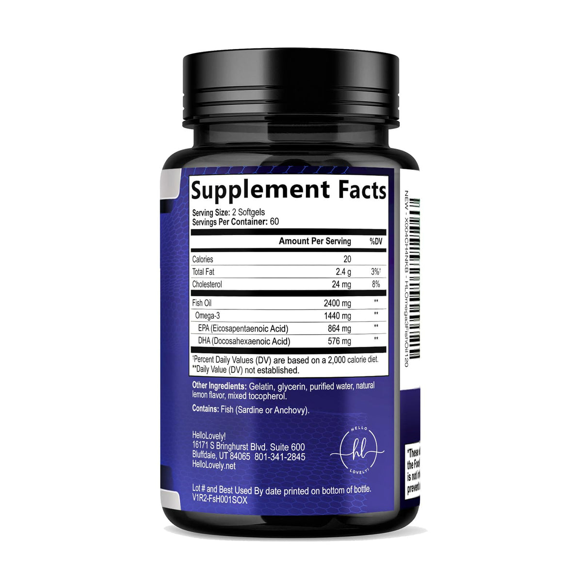 Triple Strength Omega-3 Fish Oil, 2,400 mg – 120 Count