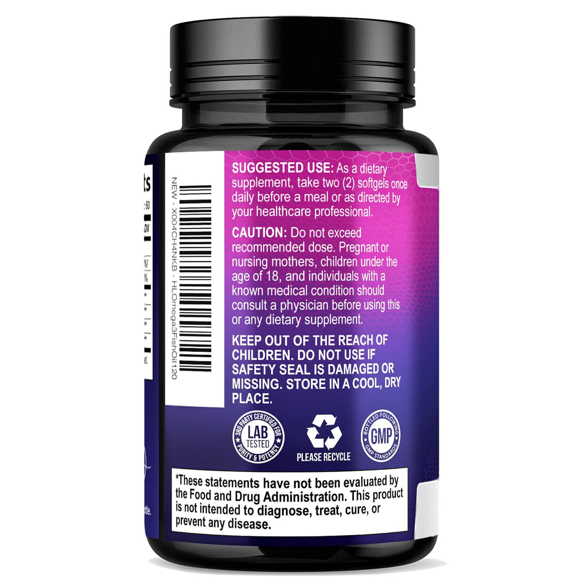Triple Strength Omega-3 Fish Oil, 2,400 mg – 120 Count