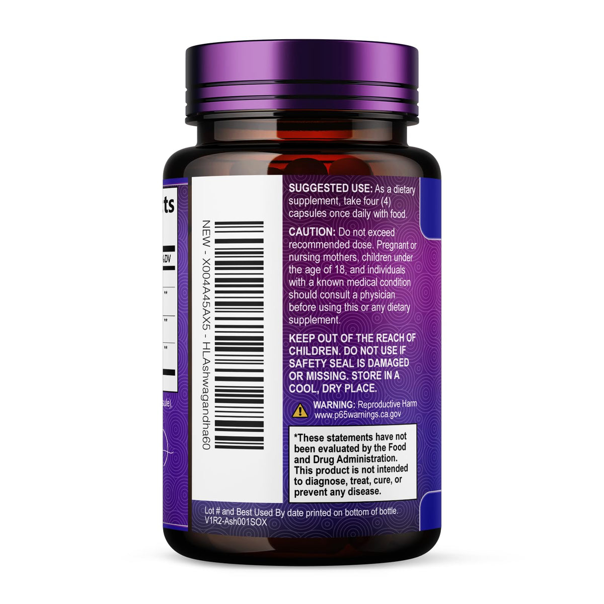 Ashwagandha with Black Pepper, 2,100 mg – 60 Count