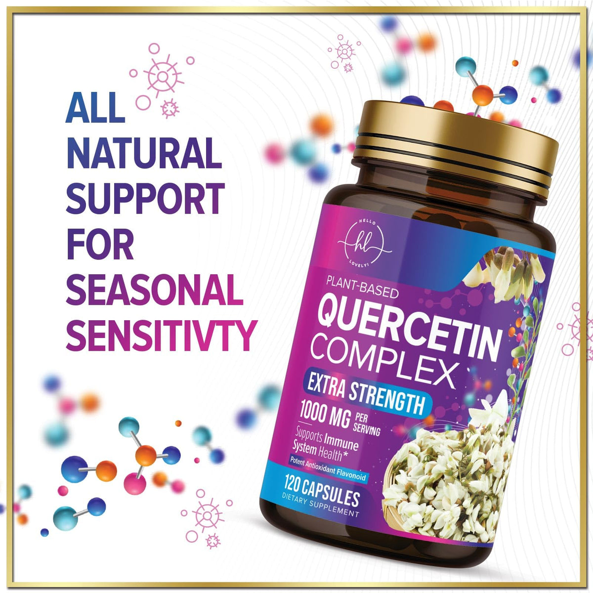 Quercetin, 500 mg – 120 Count