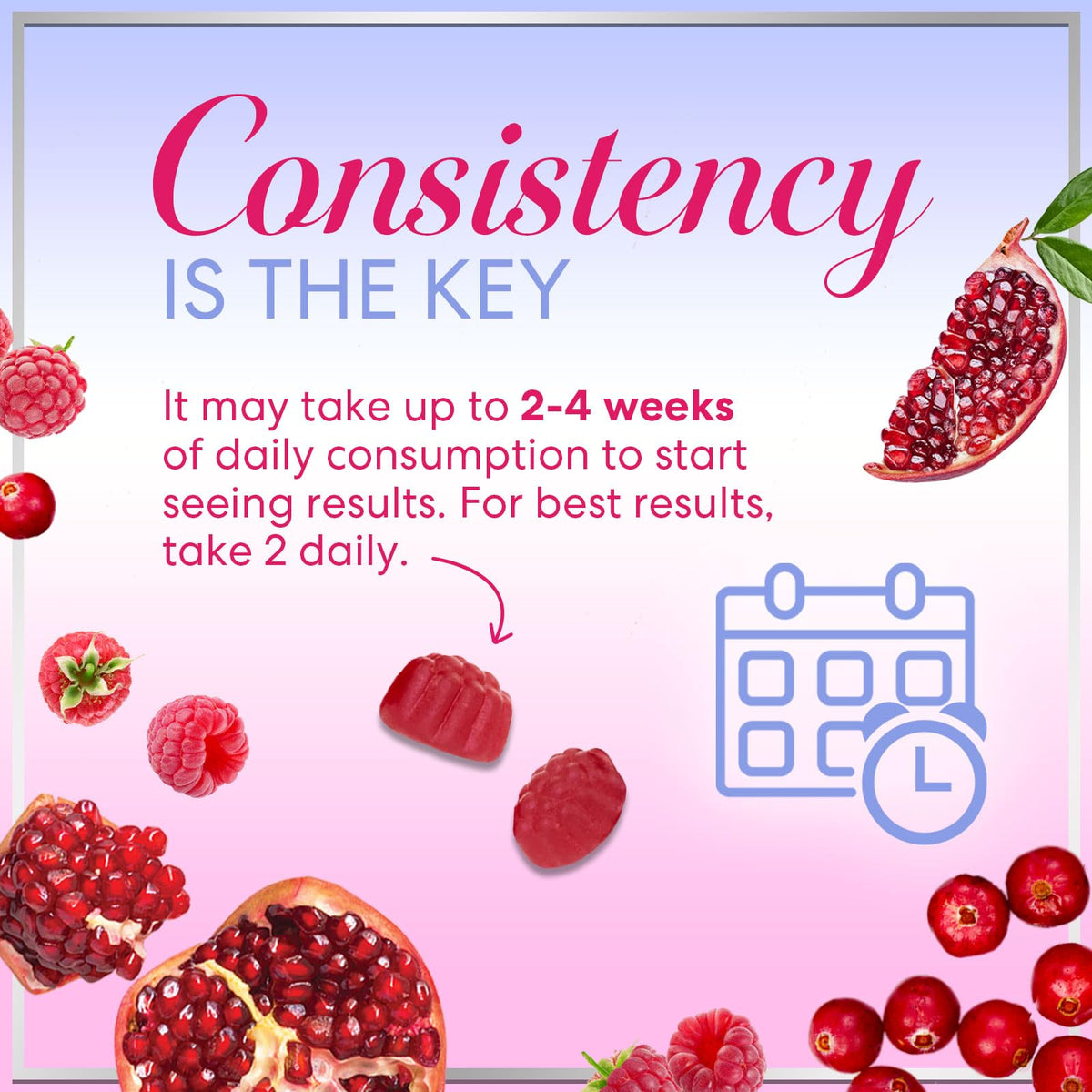 Women’s Probiotic Gummies with Cranberry – 60 Count