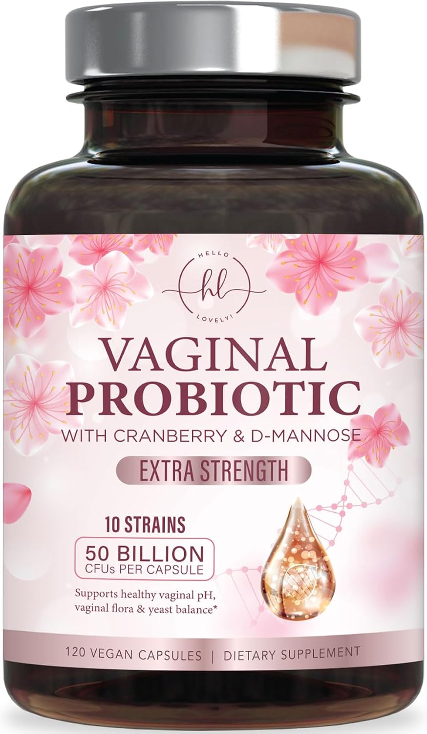 Women’s Vaginal Probiotic, 50 Billion CFU – 120 Count