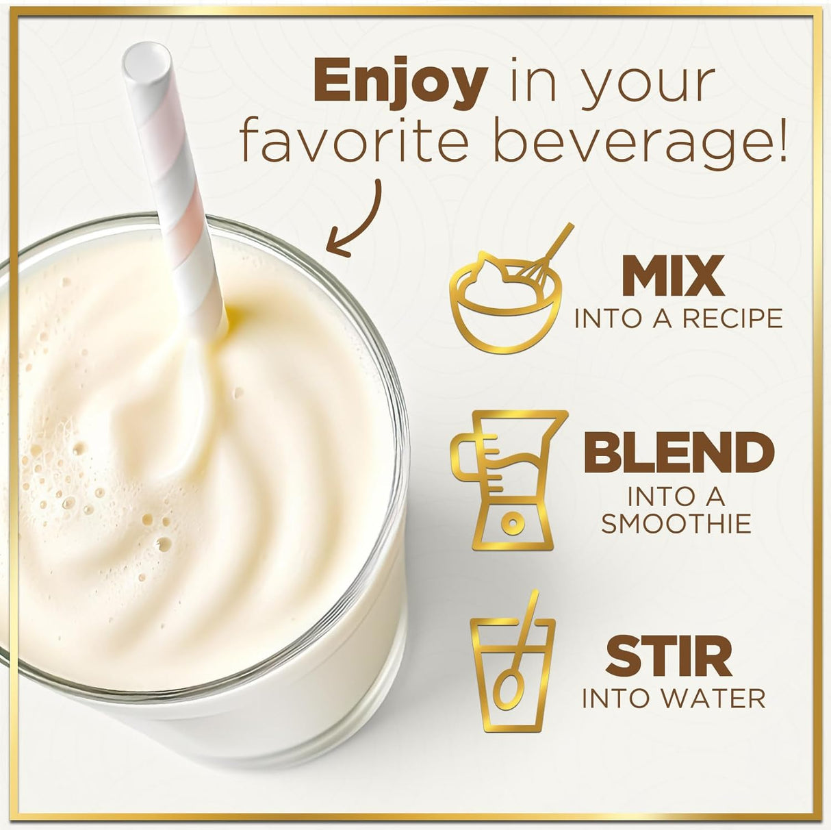 100% Whey Protein Powder, Creamy Vanilla Whey Isolate 26g Protein & BCAAs - Support Muscle Growth, Recovery & Fitness - Gluten Free, Fast Absorbing, Easy Digesting - Women & Men - 24 Servings