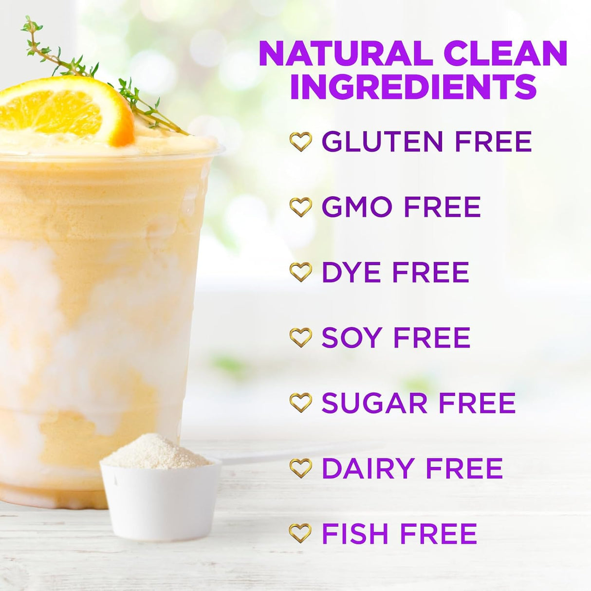 Collagen Peptides Powder - Hair, Skin, Nail & Joint Support, Type I & III Grass Fed Hydrolyzed Collagen Protein, Keto Friendly, Non GMO with Vitamin C, Biotin & Hyaluronic Acid