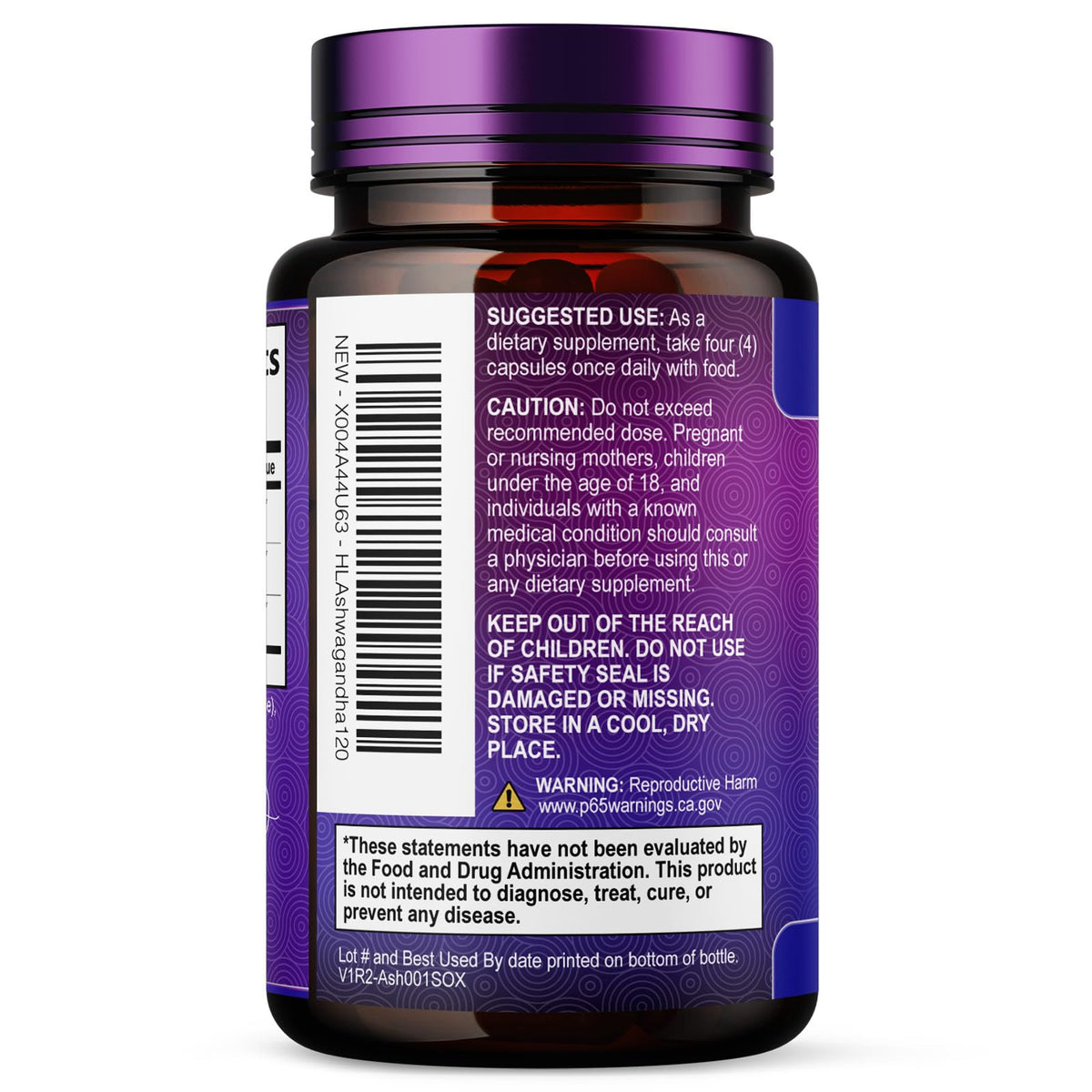Ashwagandha with Black Pepper, 2,100 mg – 120 Count
