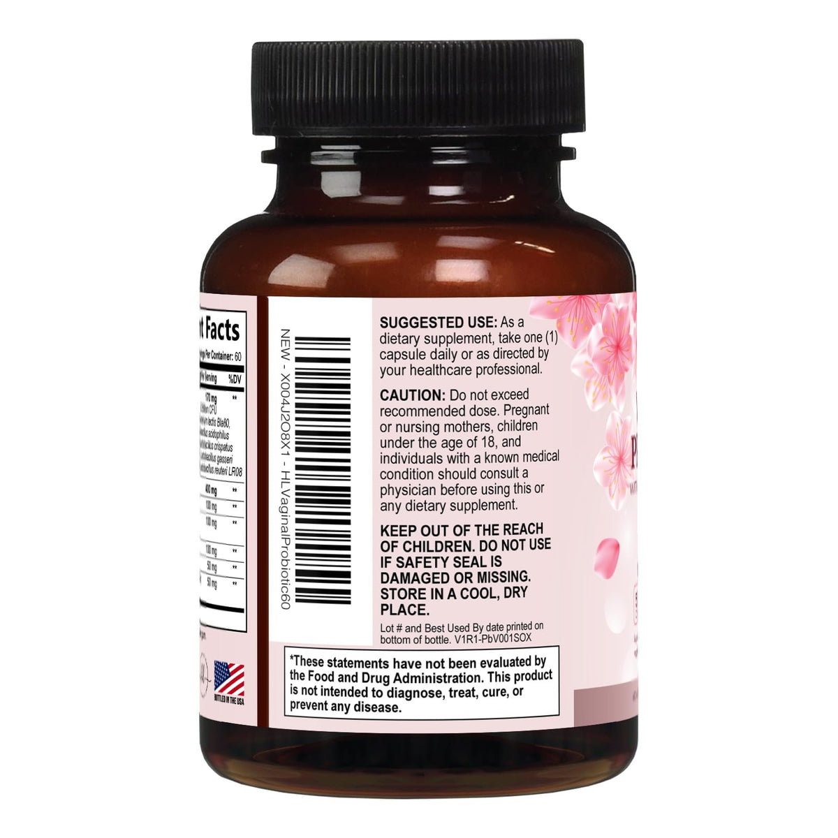 Women’s Vaginal Probiotic, 50 Billion CFU – 60 Count