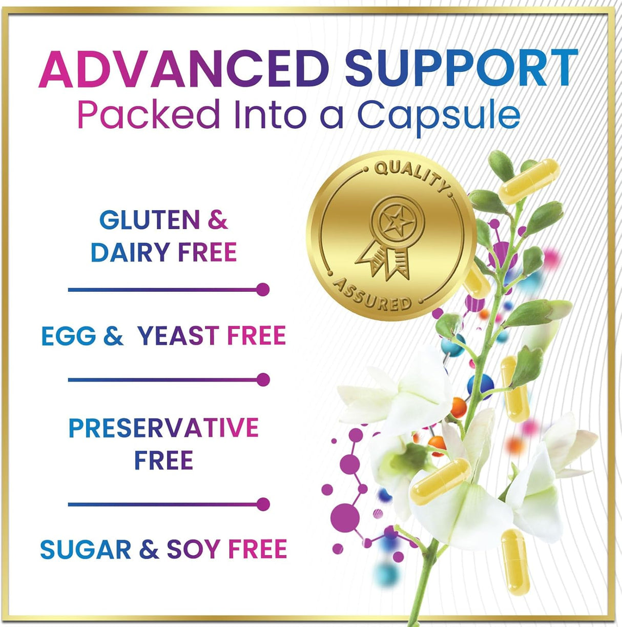 Quercetin Supplement - 500 mg Quercetin Capsules for Heart Health & Immune Support, Extra Strength Quercetin 1000mg Serving, Antioxidant & Respiratory Health, Gluten Free, Non-GMO - 60 Count