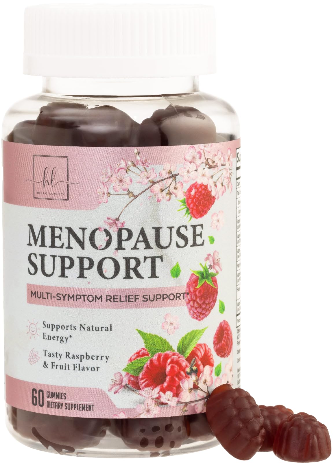 Complete Menopause Support Gummies, Raspberry Pomegranate