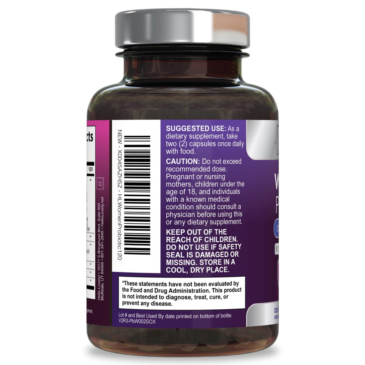 Women’s Probiotic, 50 Billion CFU + Cranberry – 120 Count