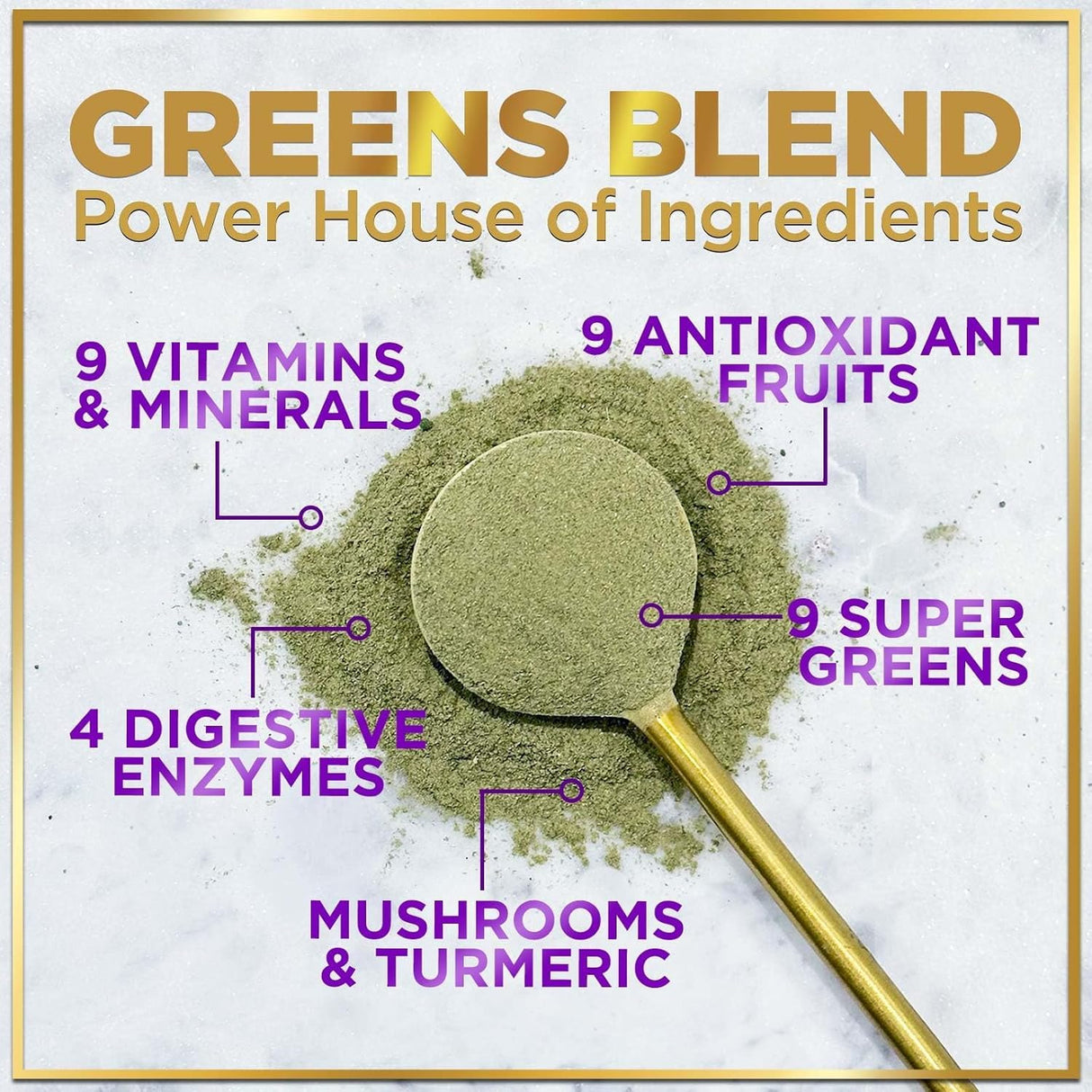 Hello Lovely! Super Greens Powder - Premium Superfood Organic Green & Reds Smoothie Mix - Spirulina, Chlorella, Wheat Grass, Digestive Enzymes & Antioxidant Supplement, Vegan, Non-GMO