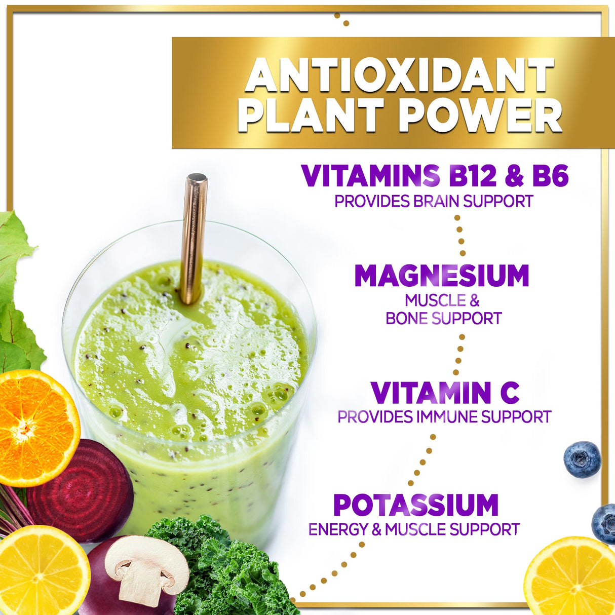 Hello Lovely! Super Greens Powder - Premium Superfood Organic Green & Reds Smoothie Mix - Spirulina, Chlorella, Wheat Grass, Digestive Enzymes & Antioxidant Supplement, Vegan, Non-GMO