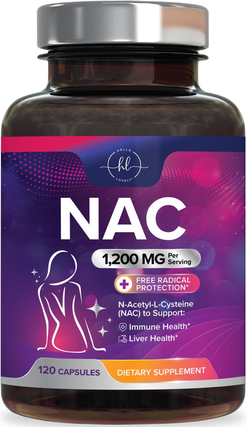 NAC â€“ 1200mg â€“ 120 Capsules