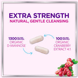 D-Mannose 1300mg with Cranberry - Urinary Tract Support - 120 Capsules