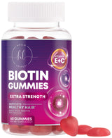 Hair Growth Vitamins Biotin 5000 mcg Supports Women's Thicker Hair, Premium Vegetarian, Non-GMO, Stronger Beautiful Skin & Nails, Lovely Hair Vitamin Supplement - 60 Count