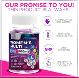 Womens Complete Multivitamin - Once Daily Women's Multi with Vitamin A, B6, B12, C, D, Biotin, Folate, Iron & Zinc, Energy & Immune Health Support, Gluten-Free Multivitamin for Women