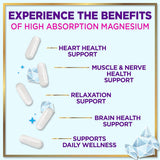 Magnesium Complex 500 mg - Best Blend of Glycinate, Citrate, Malate & Oxide - Supports Sleep, Muscle, Bone & Heart Health - High Absorption, Chelated Magnesium Mineral Supplement - 120 Capsules
