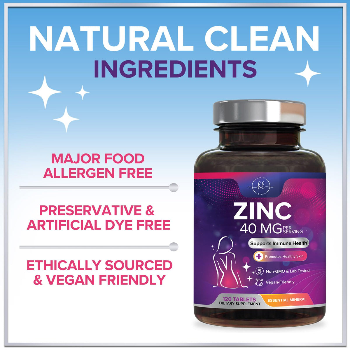 Zinc Gluconate, 40 mg – 120 Count
