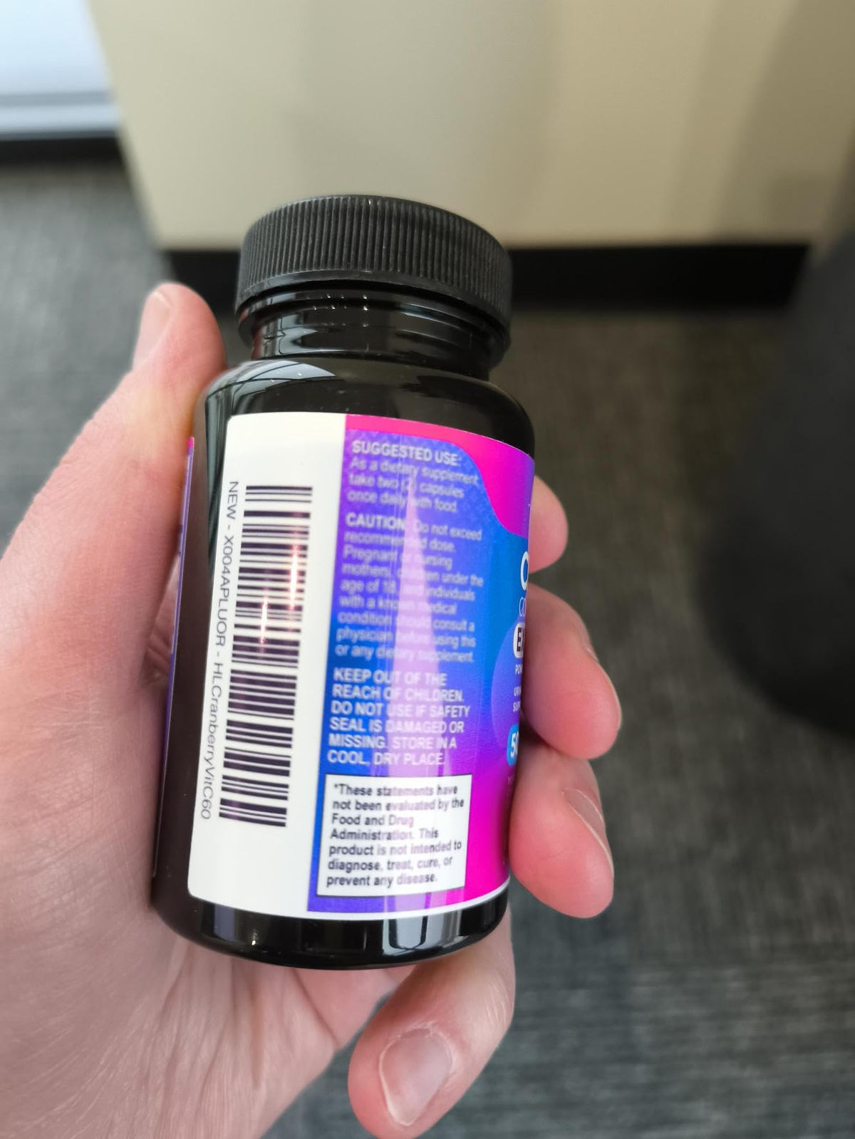 Cranberry Extract + Vitamin C, 25,000 mg Formula – 60 Count