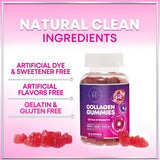 Collagen Gummies - Collagen Peptides Gummies with Biotin Supplement - Healthy Hair, Skin & Nails Support, Gummy Vitamins Hydrolyzed Collagen Vitamin for Women & Men Supplements, Non-GMO - 120 Count