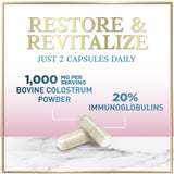 Colostrum, 1,000 mg with 20% Immunoglobulins – 120 Count
