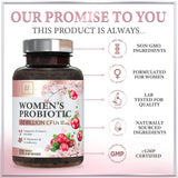 Probiotics for Women with Prebiotics - Womens Probiotic for Digestive, Vaginal, Urinary & Immune Health Support, 90 Billion CFU & 16 Diverse Strains, Cranberry & D-Mannose, Non-GMO - 120 Count