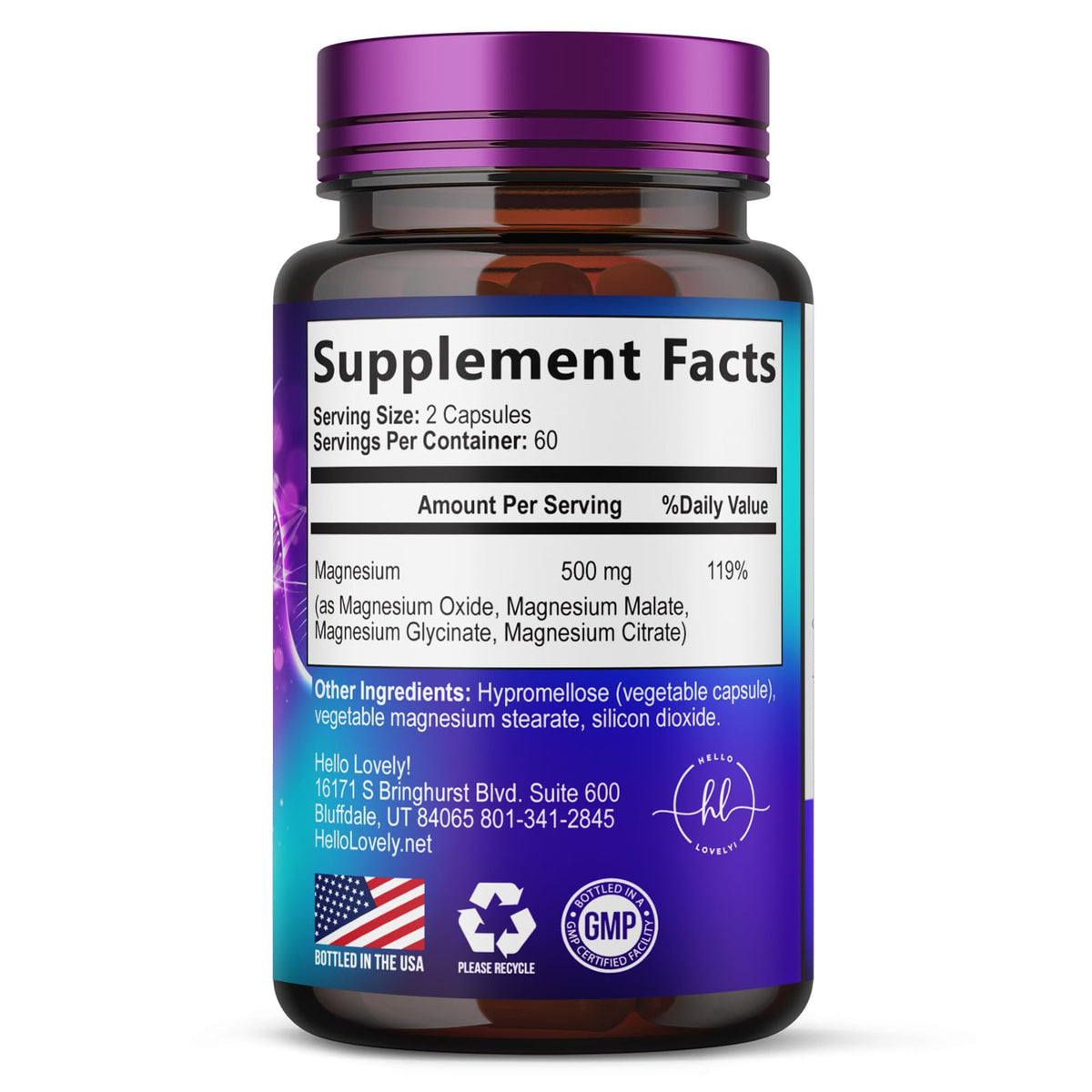 Magnesium Complex, 500 mg – 120 Capsules