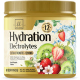 Hydration Replenisher Daily Electrolyte Drink Mix â€“ Rapid Hydration Powder with 6 Electrolytes & Minerals, Zero Sugar, Keto, Vegan, Non-GMO & Sugar-Free Electrolyte Powder Tub - 60 Servings