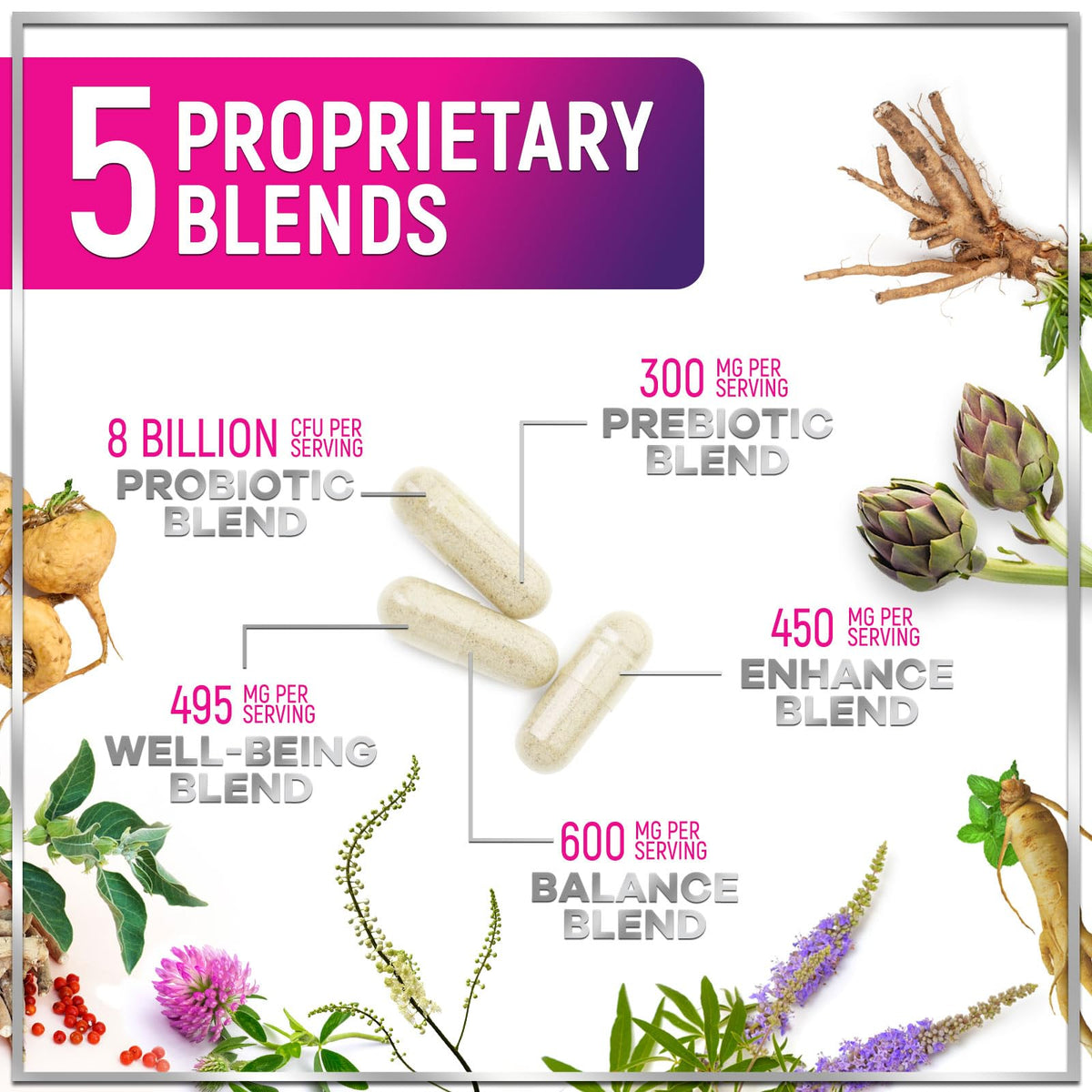 Menopause Probiotic, 8 Billion CFU – 120 Count