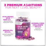 Hair, Skin + Nails with Biotin, Keratin + Collagen – 120 Count