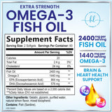 Triple Strength Omega-3 Fish Oil, 2,400 mg – 120 Count