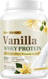 Hello Lovely! Whey Protein Powder, Vanilla Flavored Whey Isolate with 26g Protein for Fitness - Gluten Free, Fast Absorbing, Easy Digesting for Women & Men