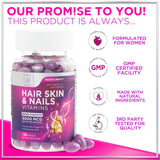 Hair, Skin + Nails with Biotin, Keratin + Collagen – 120 Count