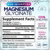 Magnesium Glycinate 1000mg | | Chelated to Support Bone â€“ 60 Capsules