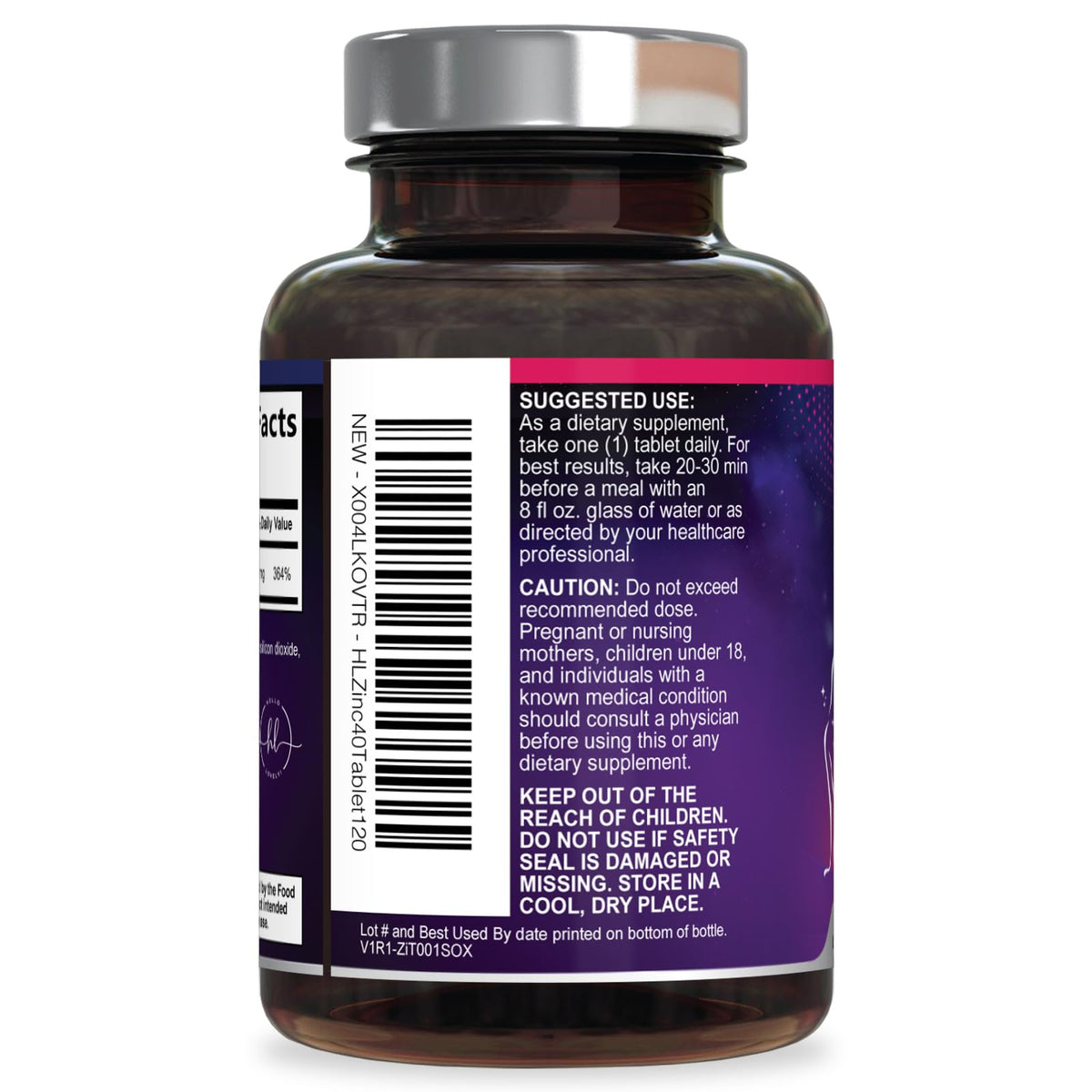 Zinc Gluconate, 40 mg – 120 Count