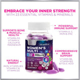 Womens Complete Multivitamin - Once Daily Women's Multi with Vitamin A, B6, B12, C, D, Biotin, Folate, Iron & Zinc, Energy & Immune Health Support, Gluten-Free Multivitamin for Women