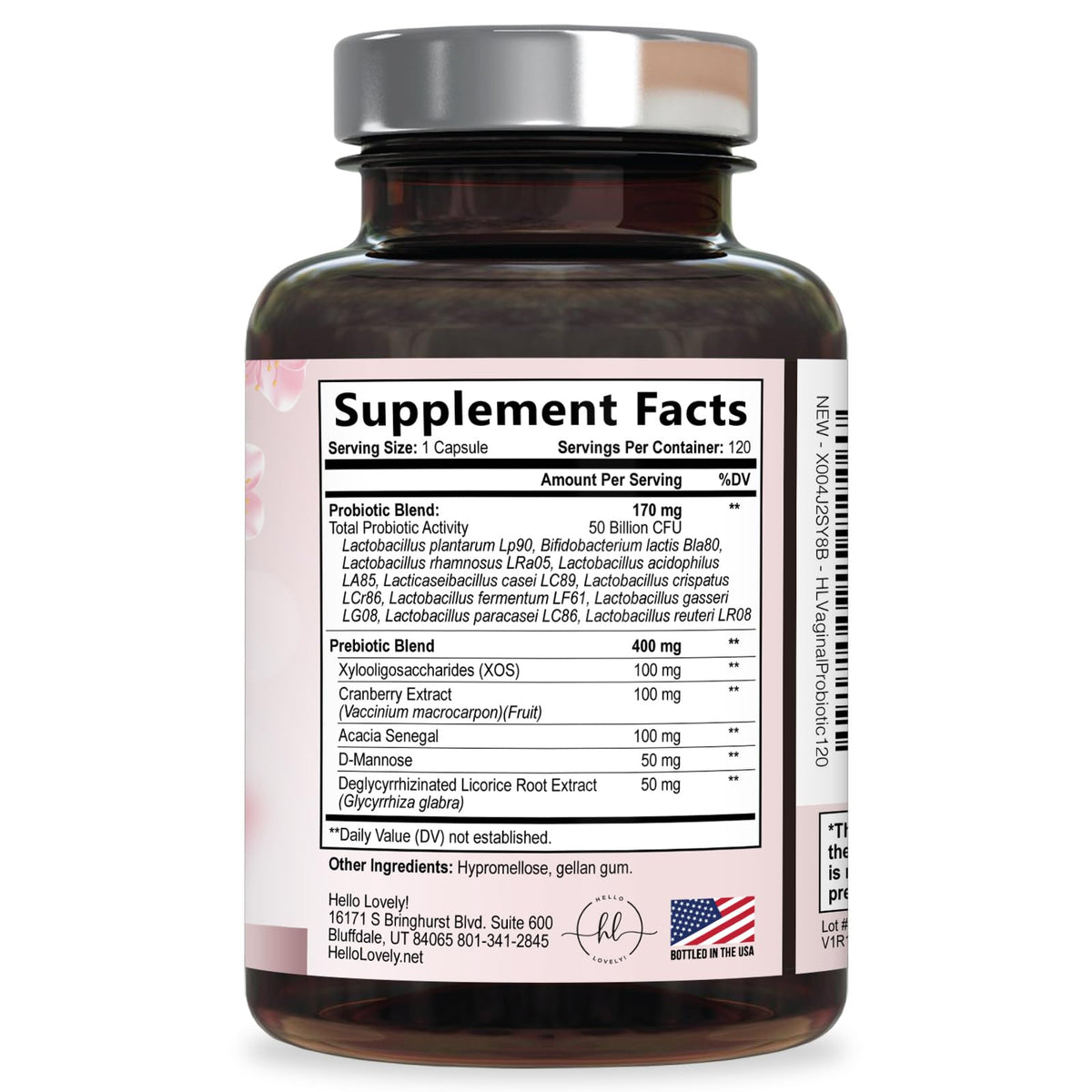 Women’s Vaginal Probiotic, 50 Billion CFU – 120 Count